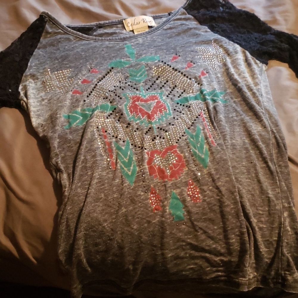 Cedar Rose Aztec shirt